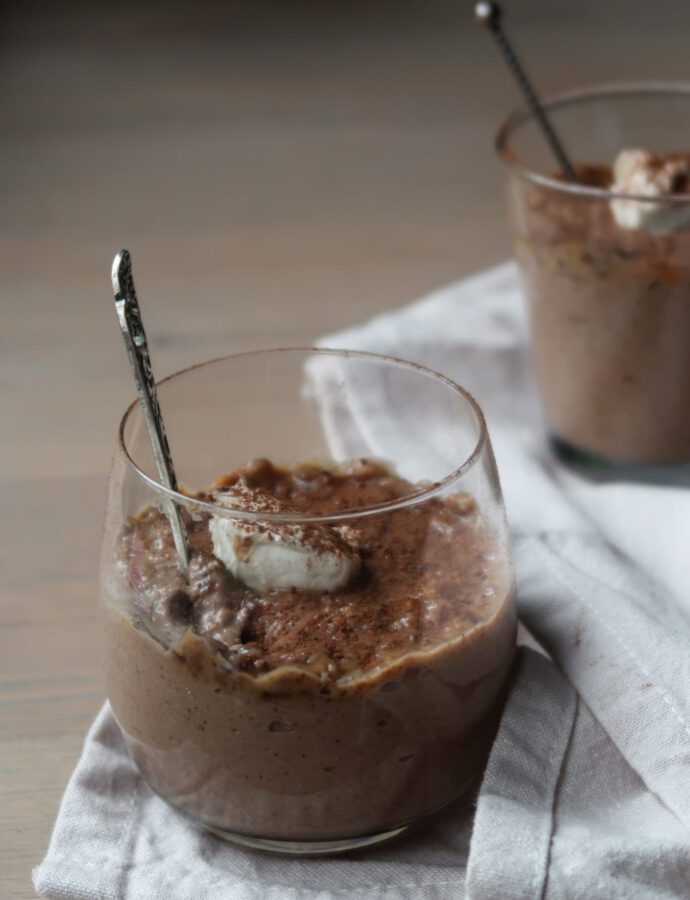 Blended Pindakaas Chocomousse Oats