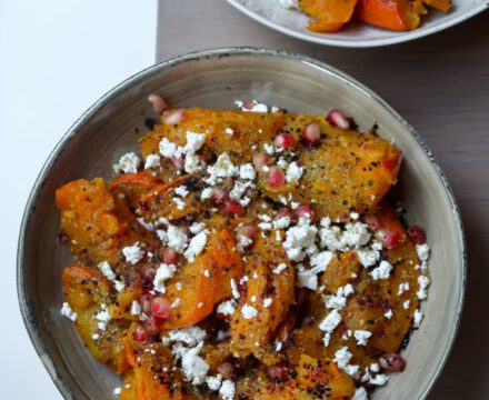 Geroosterde Midden-Oosterse Pompoen met Feta