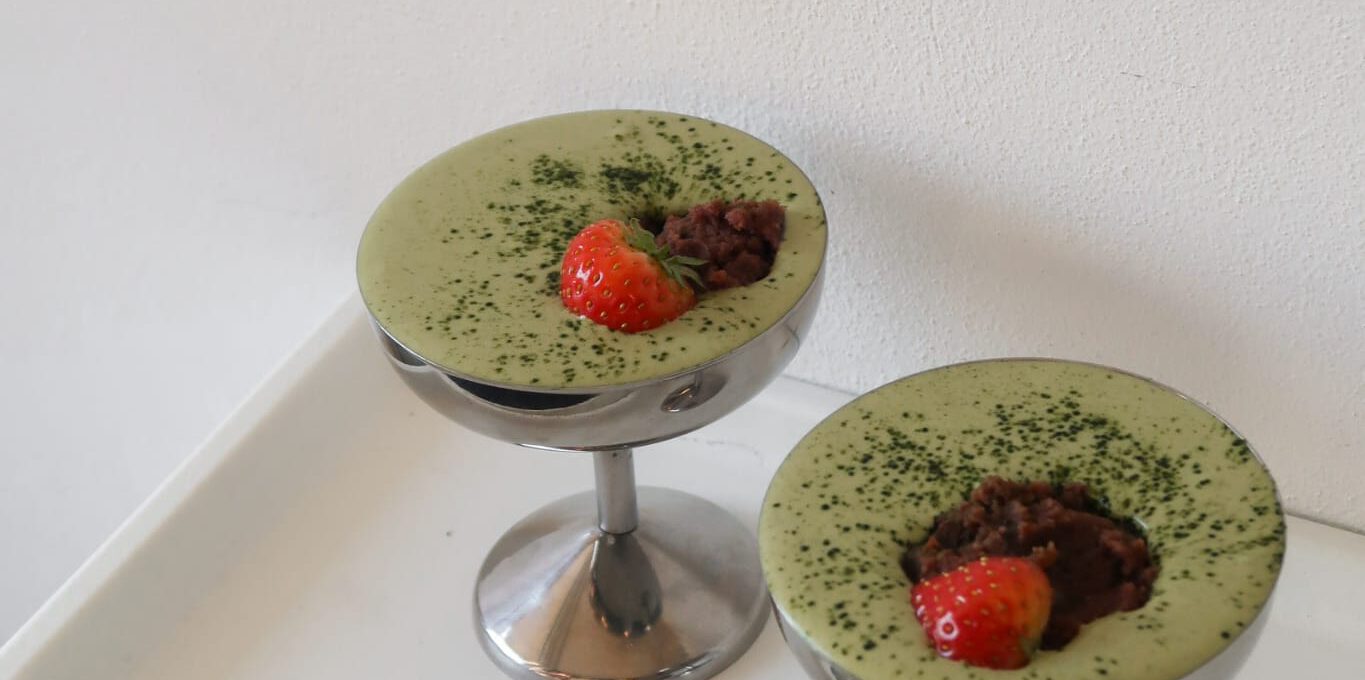 Matcha Mousse met Anko