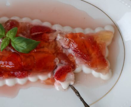 Vlierbloesem Aardbei Jelly & Panna Cotta Pudding